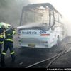 Požár autobus ČM