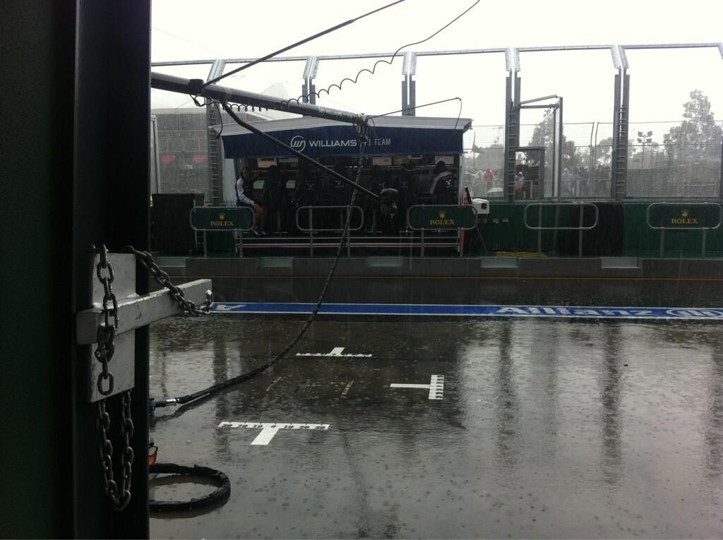 Formule 1: déšť v Melbourne