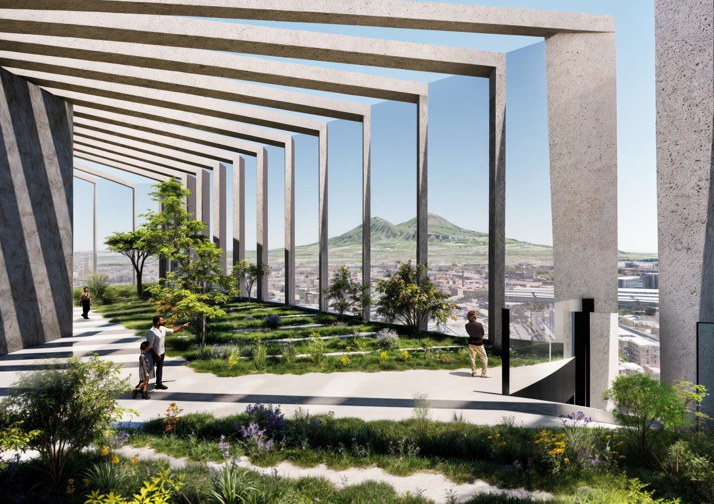 Neapol, věže, projekt, architektura, stavba