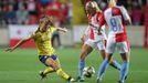 Liga mistryň, Slavia - Arsenal: Lia Wattová a Kateřina Svitková