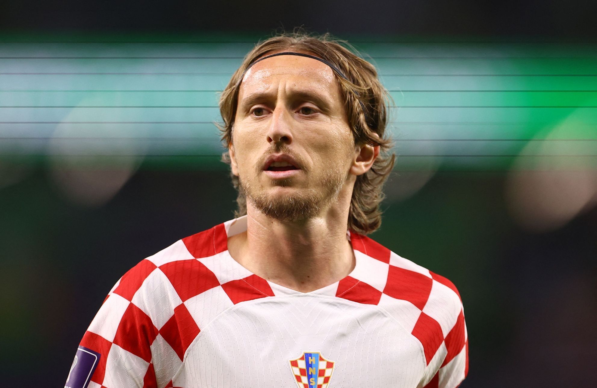 Luka Modrič ve čtvrtfinále MS 2022 Chorvatsko - Brazílie
