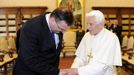 Papež Benedikt XVI. přijal ve Vatikánu premiéra Nečase.