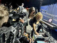 Anna K. při natáčení dokumentu České televize režiséra Víta Bělohradského