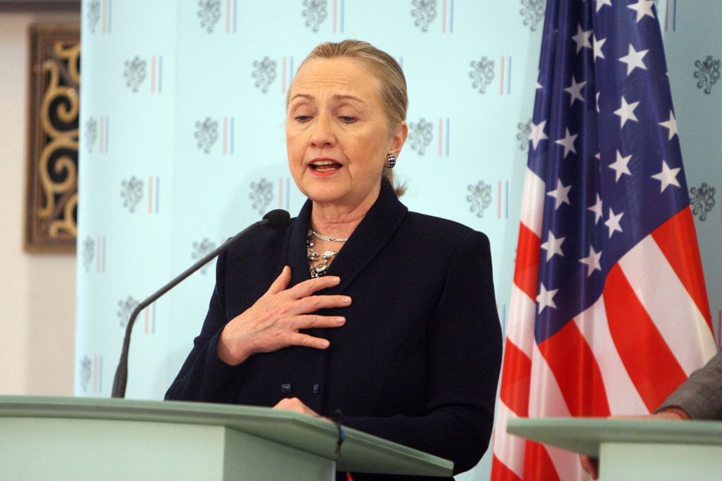 Hillary Clintonová v Černínském paláci