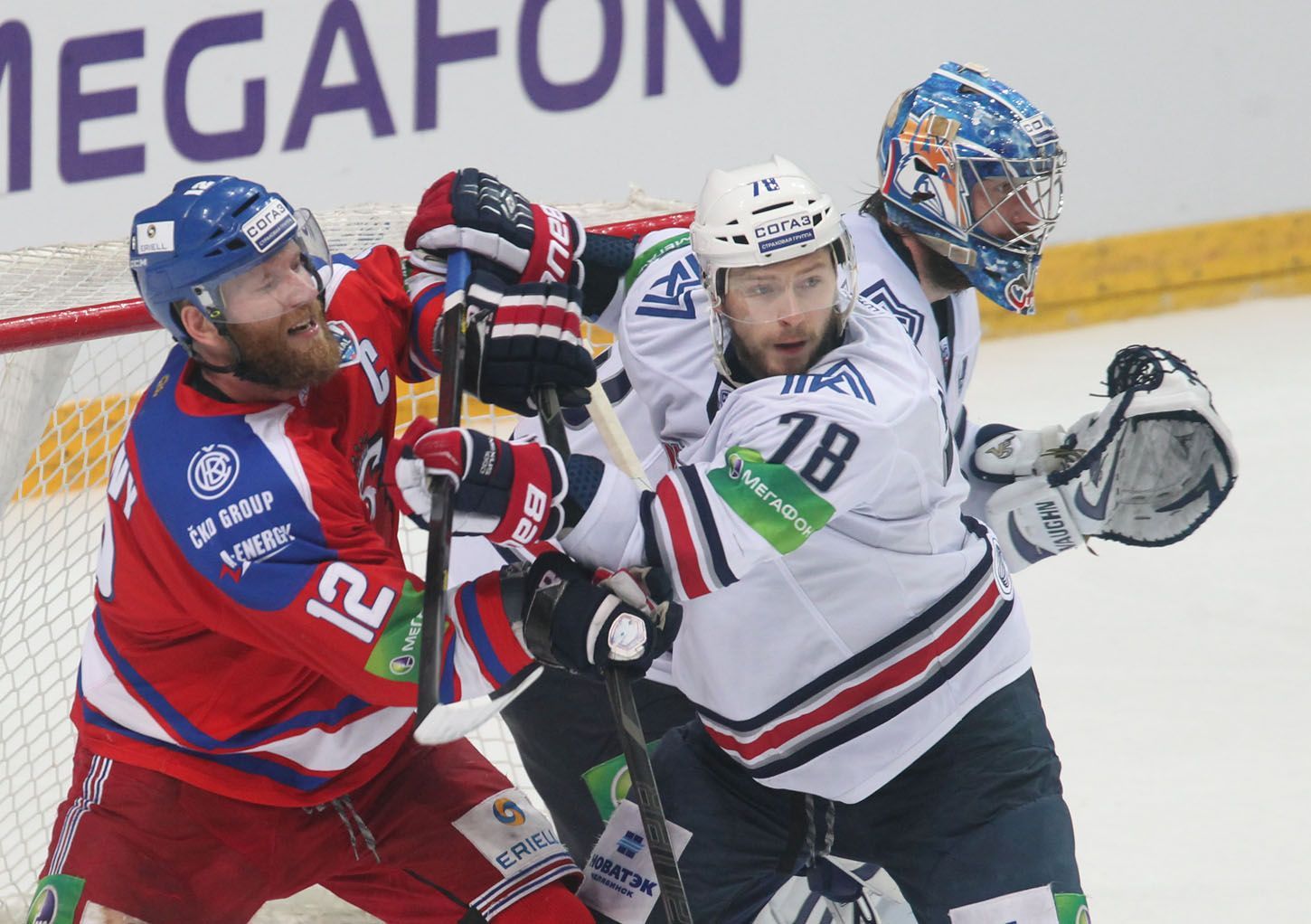 Lev Praha vs. Magnitogorsk, čtvrté finále KHL v O2 aréně