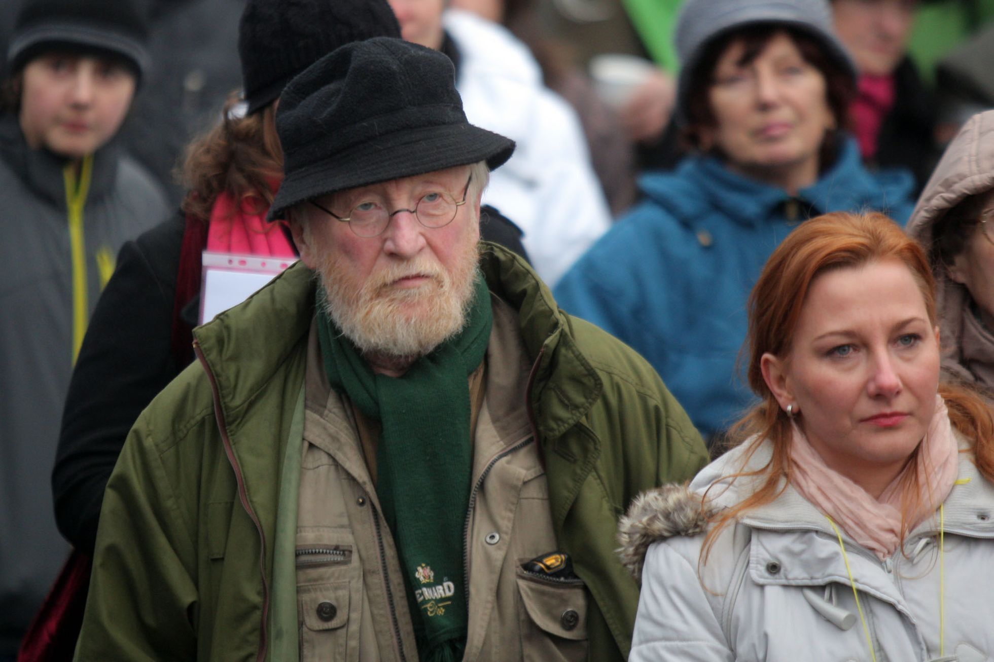 Demonstrace občanů Horního Jiřetína