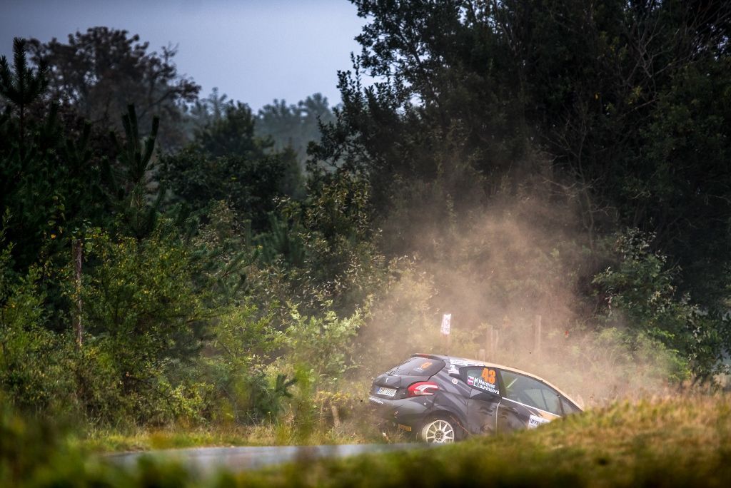 Martin Narovec v Peugeotu na Rallye Pačejov 2021