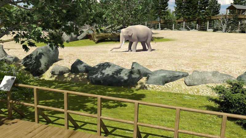 Nový výběh pro slony a hrochy v pražské zoo