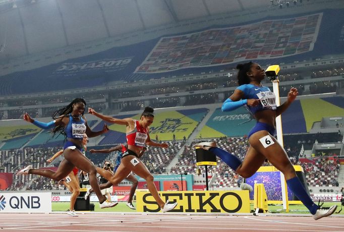 Athletics - World Athletics Championships - Doha 2019 - Women's 200 Metres Final - Khalifa International Stadium, Doha, Qatar - October 2, 2019  Brittany Brown of the U.S