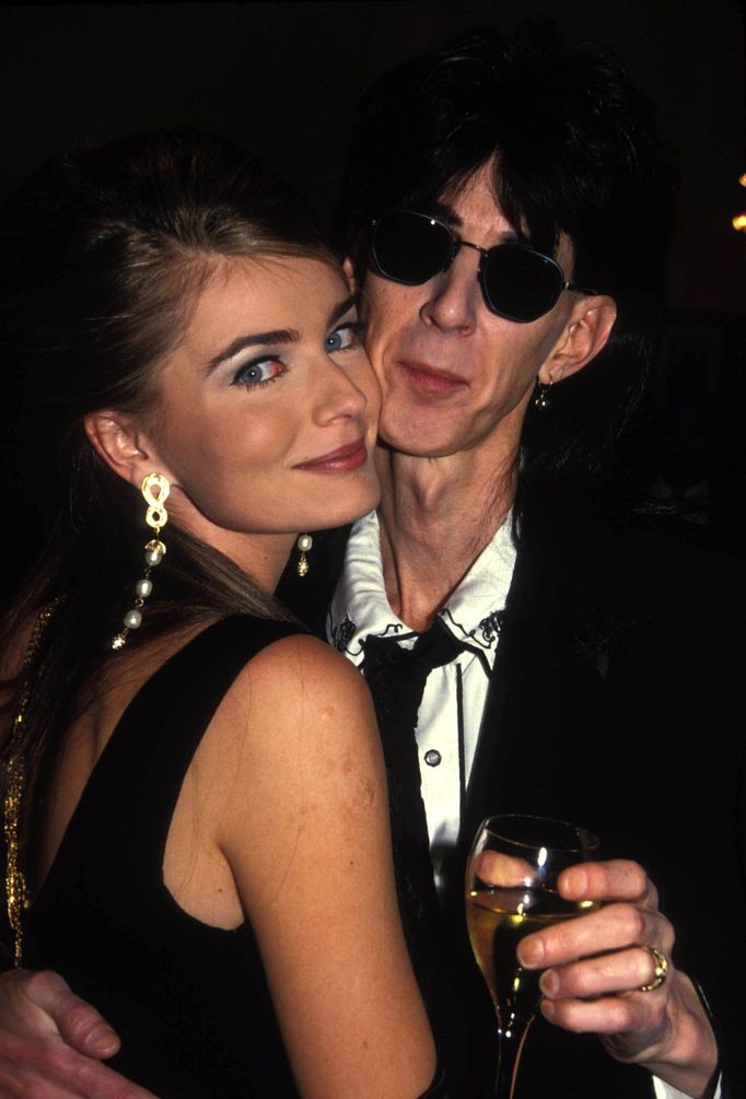 Ric Ocasek s Pavlínou Pořízkovou v roce 1990.