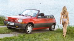 Retrokalendář auta a holky 2026