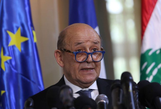 Francouzský ministr zahraničí Jean-Yves Le Drian.