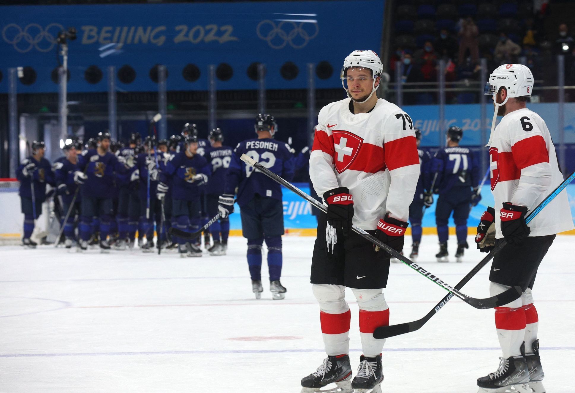 Ice Hockey - Men's Play-offs Quarterfinals - Finland v Switzerland