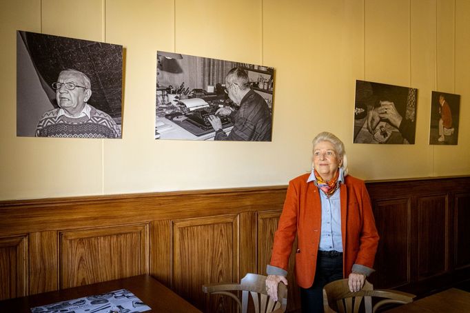 Německá fotografka Anja Walz na výstavě fotografií Ivana Diviše.