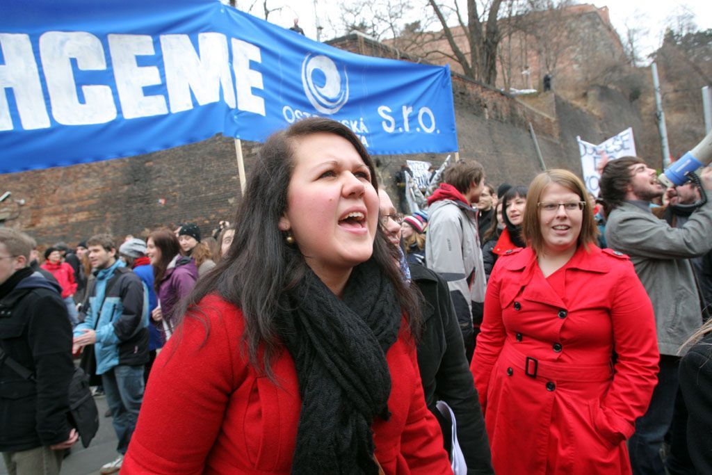 Týden neklidu, demonstrace v Praze