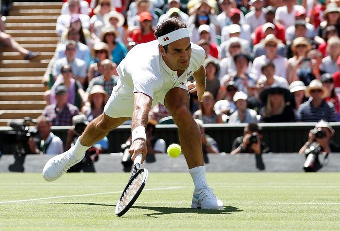 Wimbledon 2018, první den (Roger Federer)