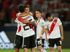Hráči River Plate slaví třetí místo v MS klubů.