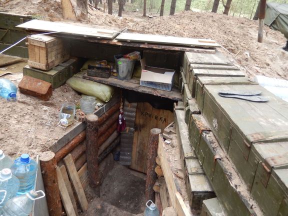 Ukrajinský bunkr, jaro 2015.
