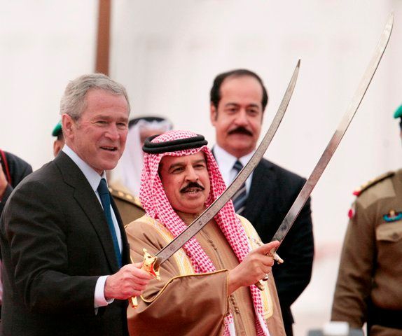 prezident Bush na Blízkém východě