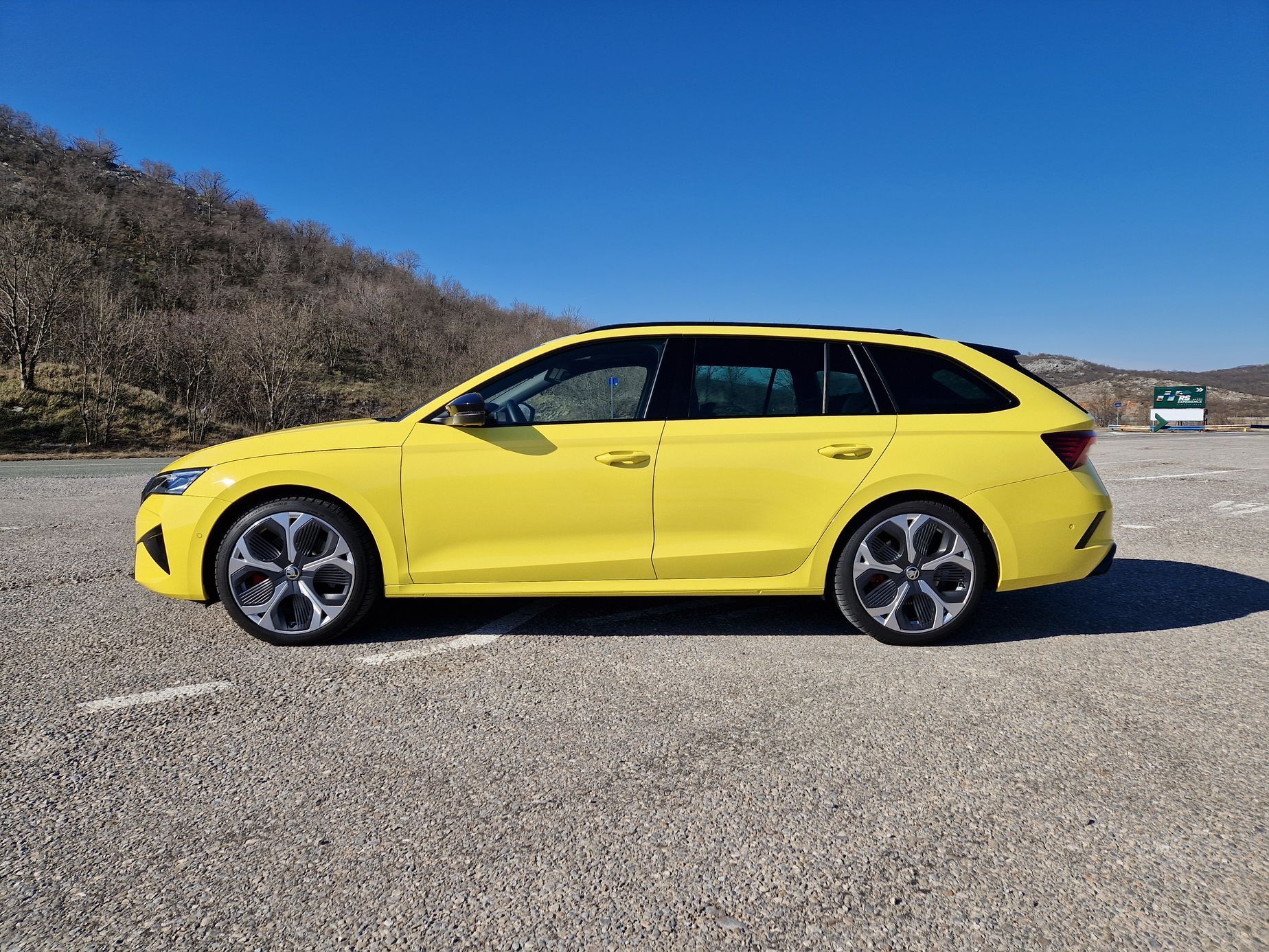 Škoda Octavia RS jízdy Chorvatsko