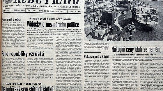 Jak se noviny vypořádaly se srpnovou invazí v roce 1968