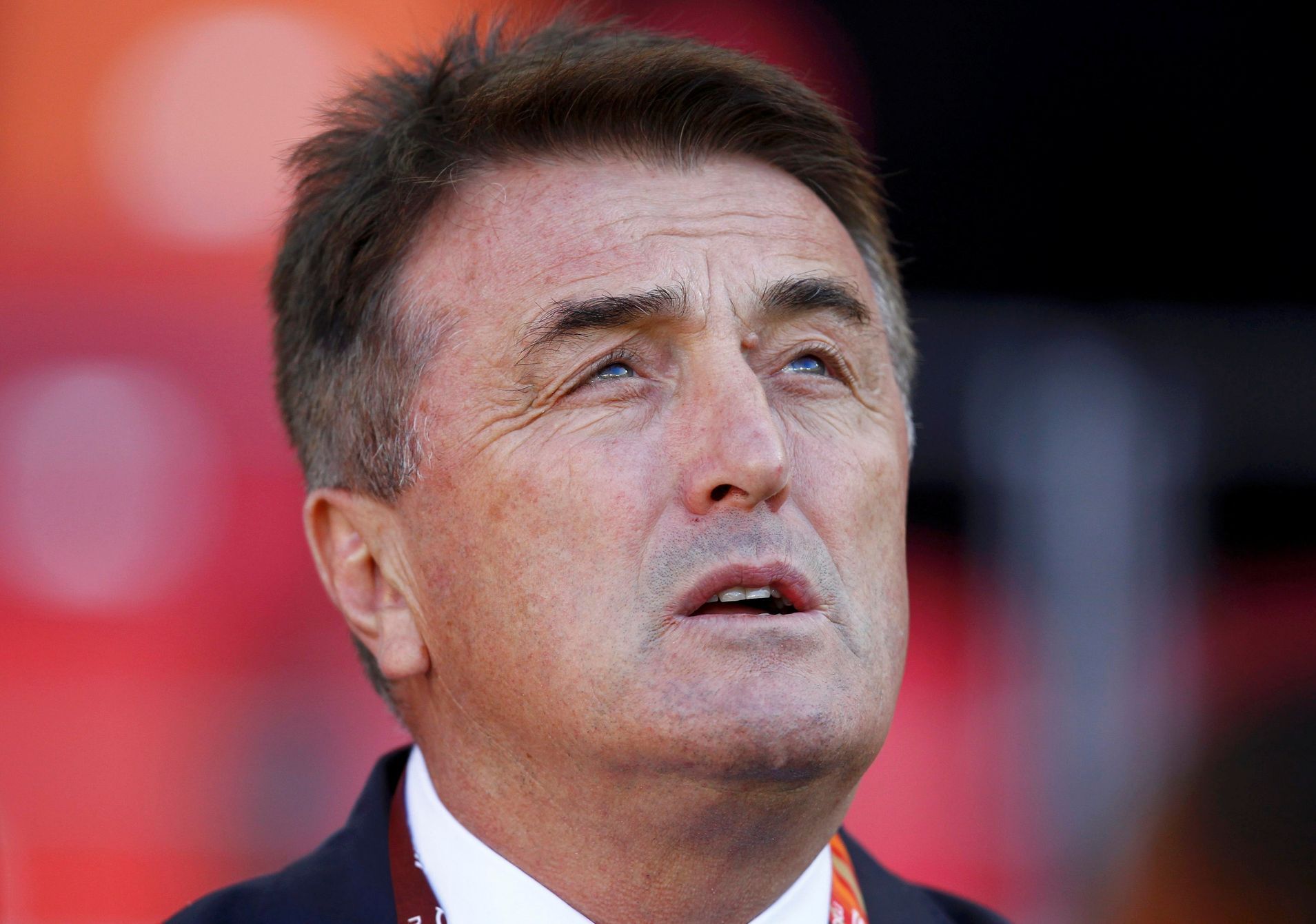 FILE PHOTO: Former Serbia coach Radomir Antic is seen during a 2010 World Cup Group D soccer match against Germany