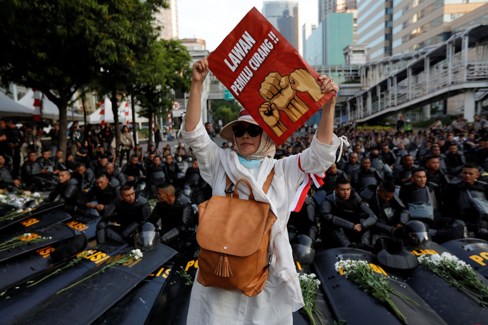 Protesty na Jakartě