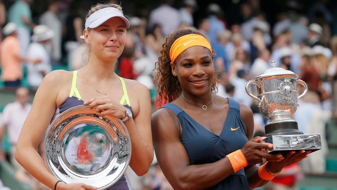 Maria Šarapovová a Serena Williamsová.