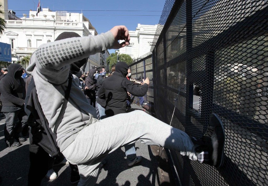 Protesty v Řecku