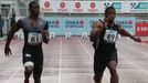 Atletka, Memoriál Josefa Odložila 2013: 100 m, Sheldon Mitchell  (81) a Joel Fearon  (89)