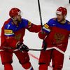 MS 2017, Rusko-Švédsko: Sergej Andronov a  Ivan Tělěegin slaví gól na 1:1