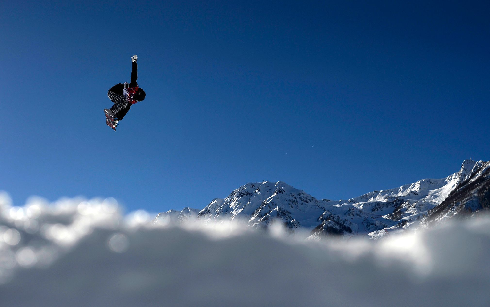 Snowboardista na olympiádě v Soči