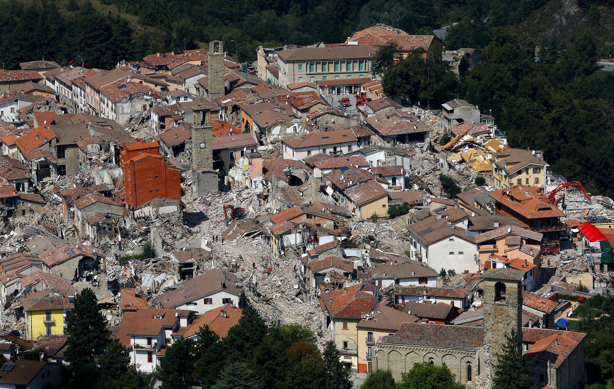 Amatrice - Itálie - zemětřesení
