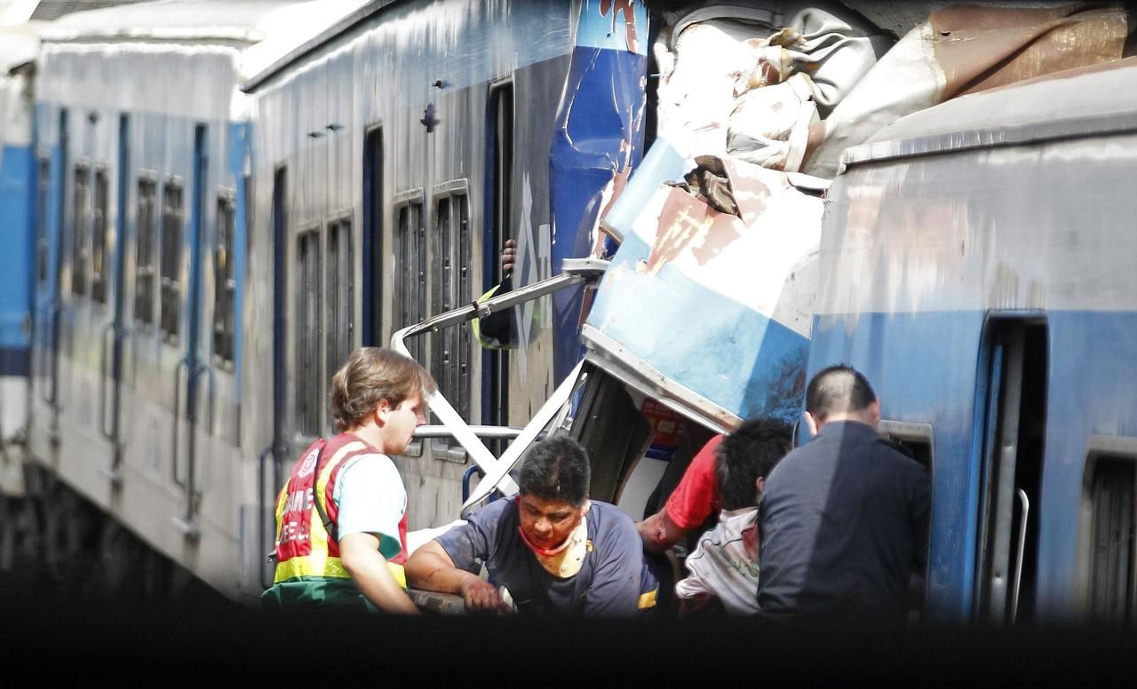 Tragická nehoda vlaku v Buenos Aires