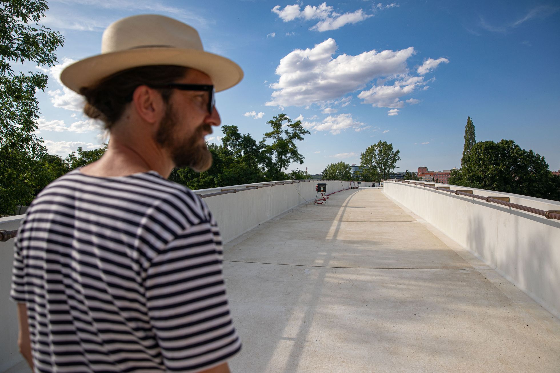 Lávka Holešovice – Karlín, architekt Petr Tej