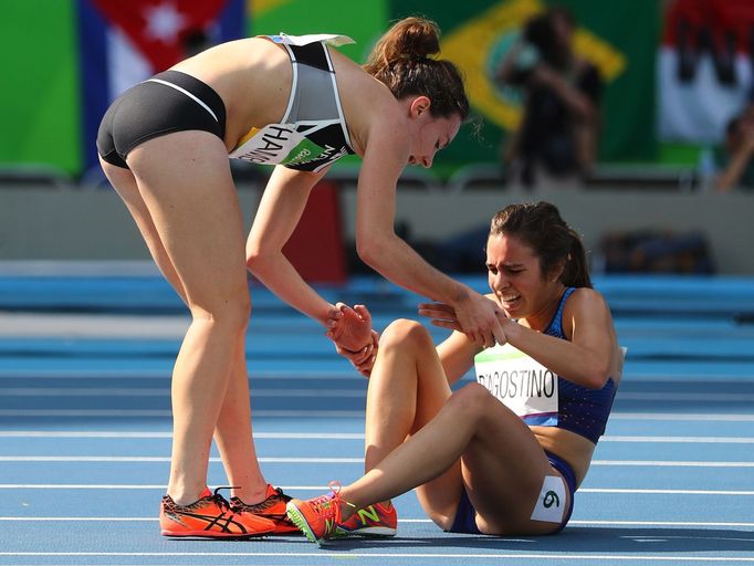 OH 2016, 5000 m: Abbey D'Agostinová, Nikki Hamblinová.