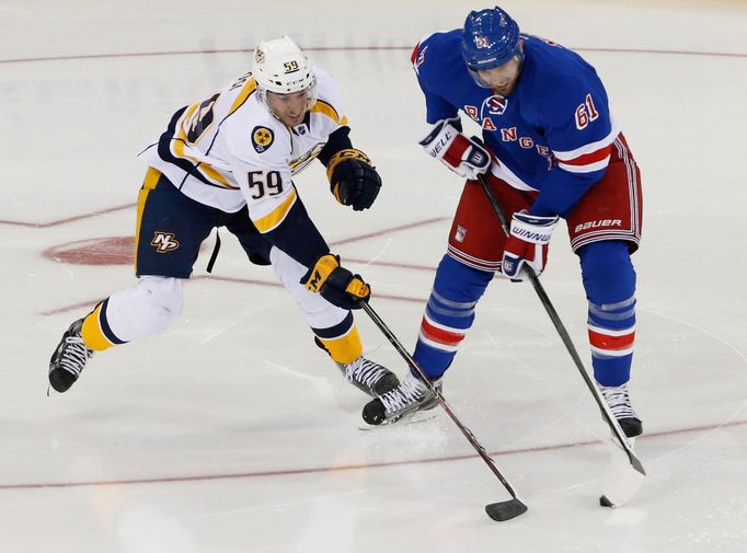 NHL: Nashville Predators vs New York Rangers (Josi a Nash)