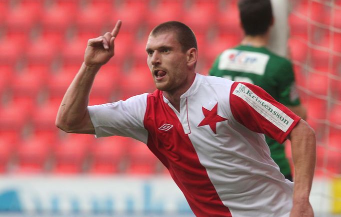 Fotbal, Gambrinus liga, Slavia - Jablonec: Marcel Gecov