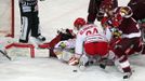 Hokej, extraliga, Sparta - Třinec: Michal Broš - Tomáš Klimenta