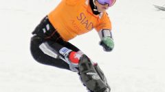Ester Ledecká, vítězka SP ve snowboardingu 2015-16
