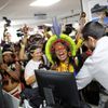 Pochod domorodého obyvatelstva v brazilské metropoli proti politice Jaira Bolsonara