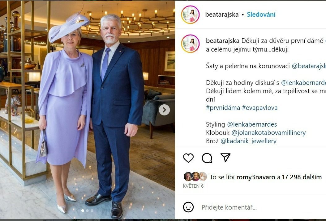 Petr Pavel prezident manželka Eva korunovace