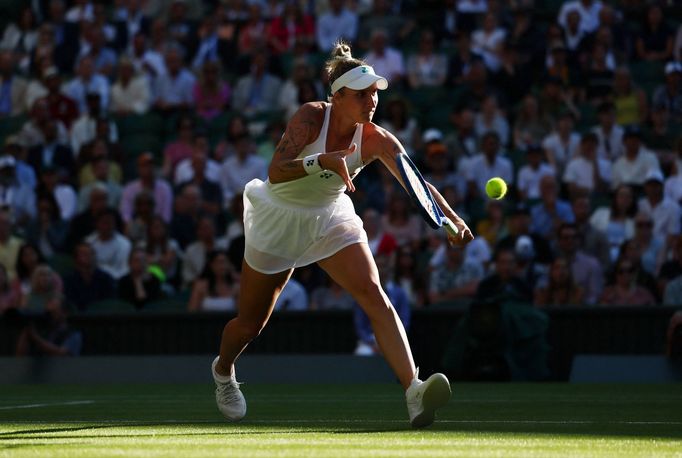 Markéta Vondroušová ve druhém kole Wimbledonu 2025
