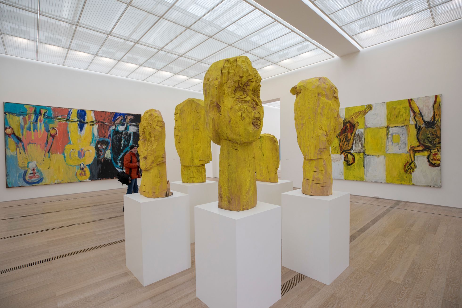 Snímek z výstavy Georga Baselitze ve Fondation Beyeler