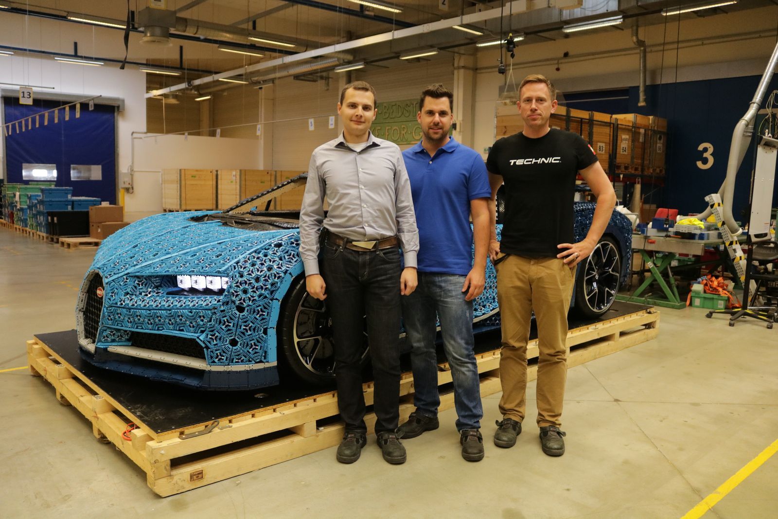 Bugatti Chiron z Lego kostek