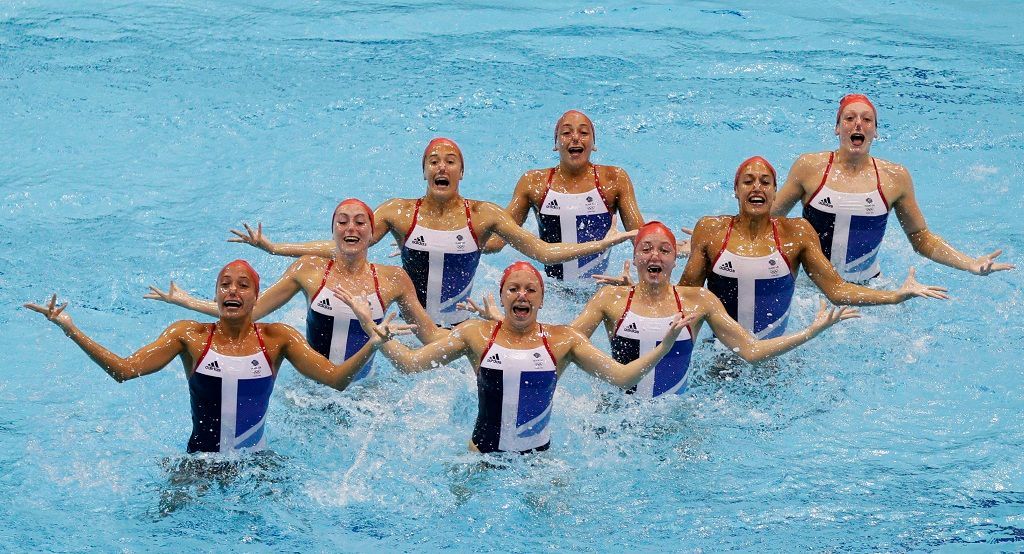 Britské synchronizované plavkyně, ženská krása na olympiádě v Londýně 2012