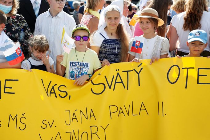 Papež František na návštěvě Slovenska.