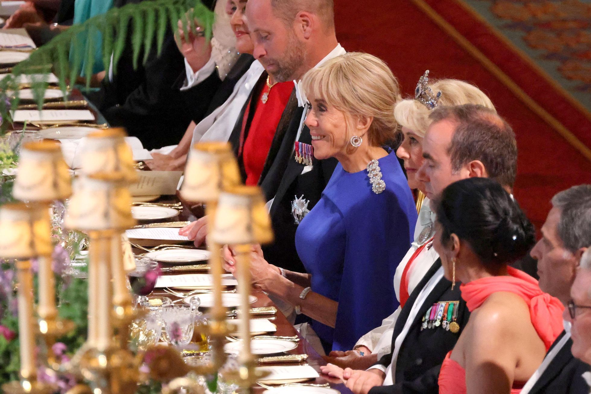 Macron, Charles II. večeře, Windsor, Velká Británie, návštěva