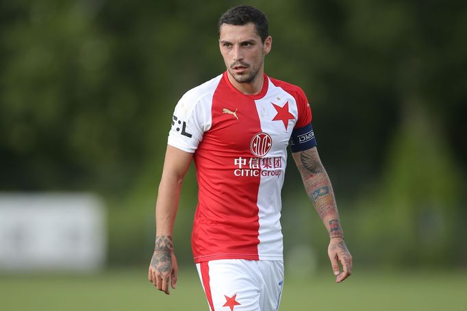 fotbal, příprava Žižkov - Slavia, Nicolae Stanciu