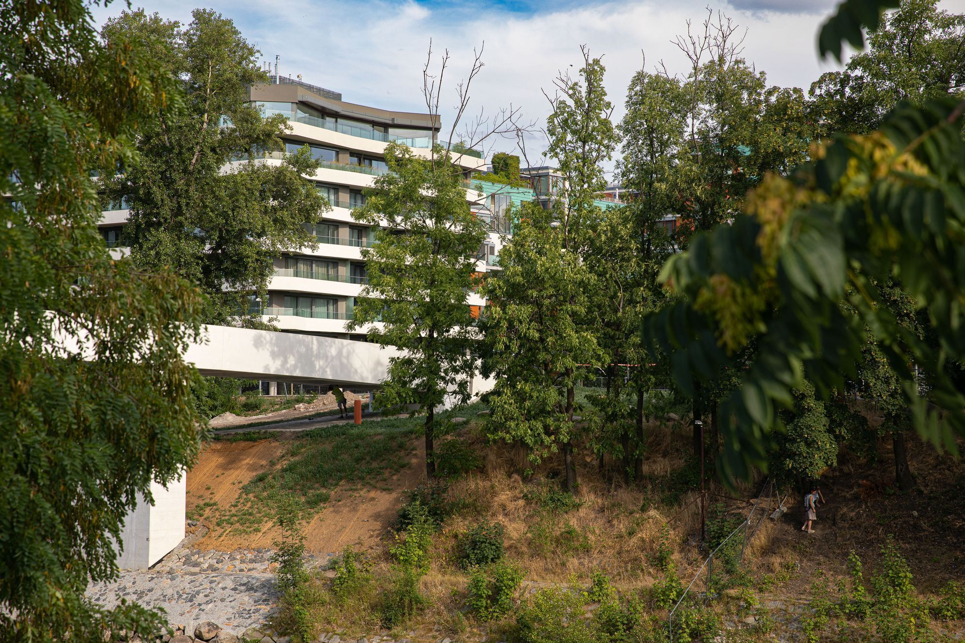 Lávka Holešovice – Karlín, architekt Petr Tej